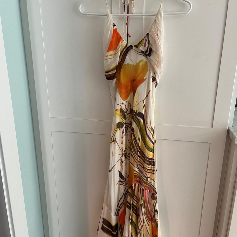 Floral halter dress